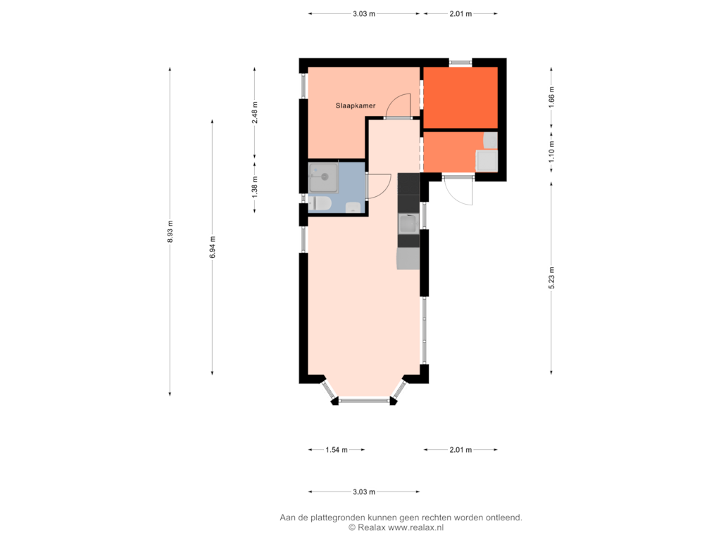 View floorplan of Begane grond of Hogebrugweg 11