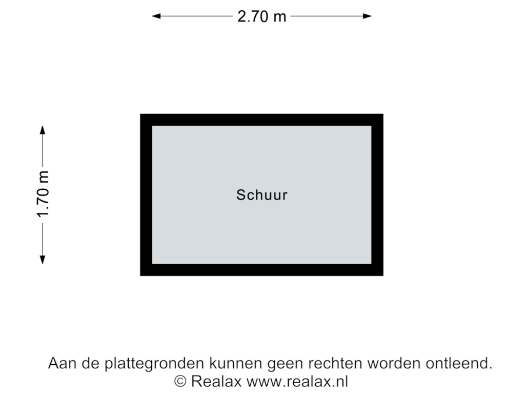 View floorplan of Schuur of Hogebrugweg 11