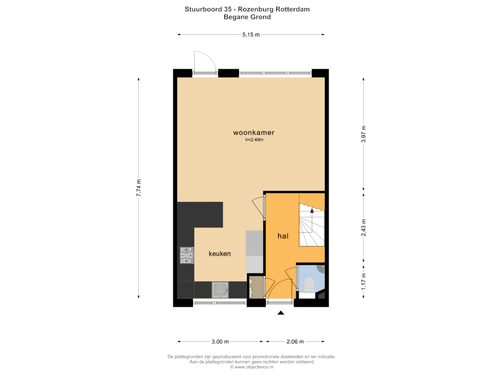 Bekijk plattegrond van Begane Grond van Stuurboord 35