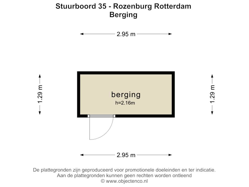 Bekijk plattegrond van Berging van Stuurboord 35