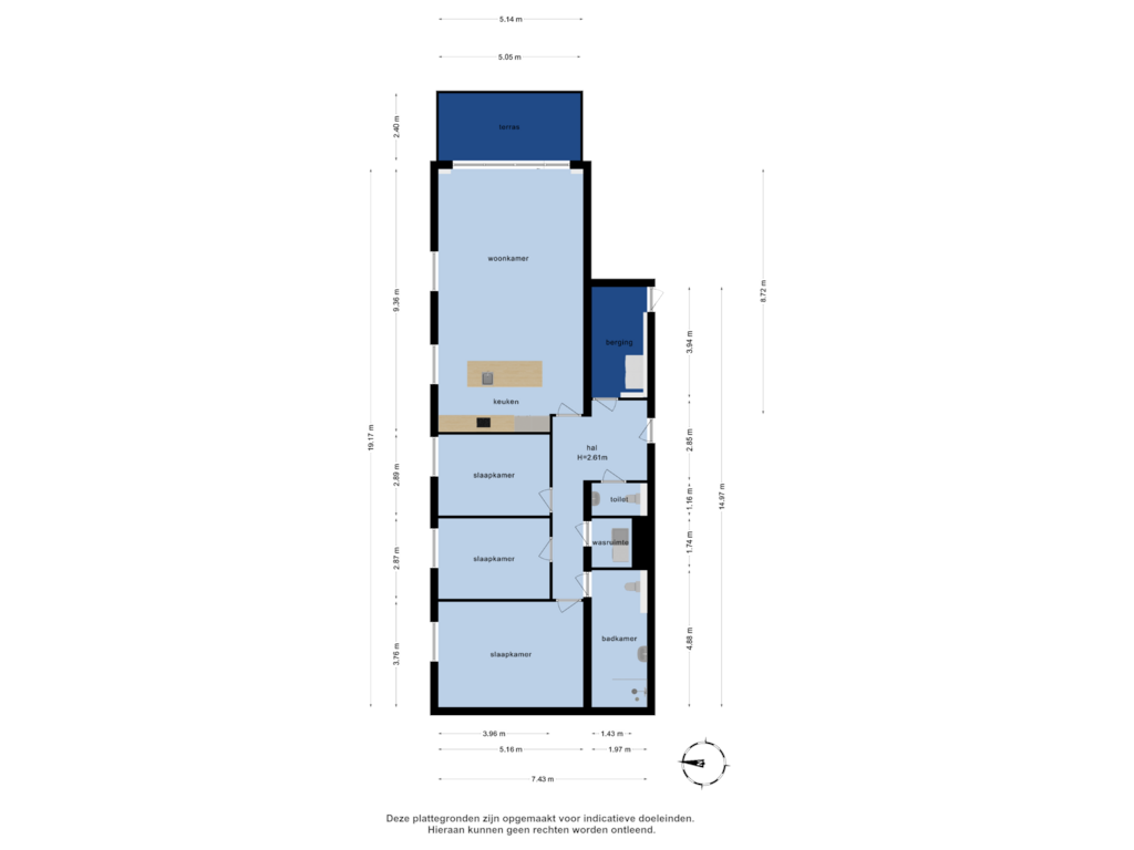 Bekijk plattegrond van Appartement van Loirestraat 207