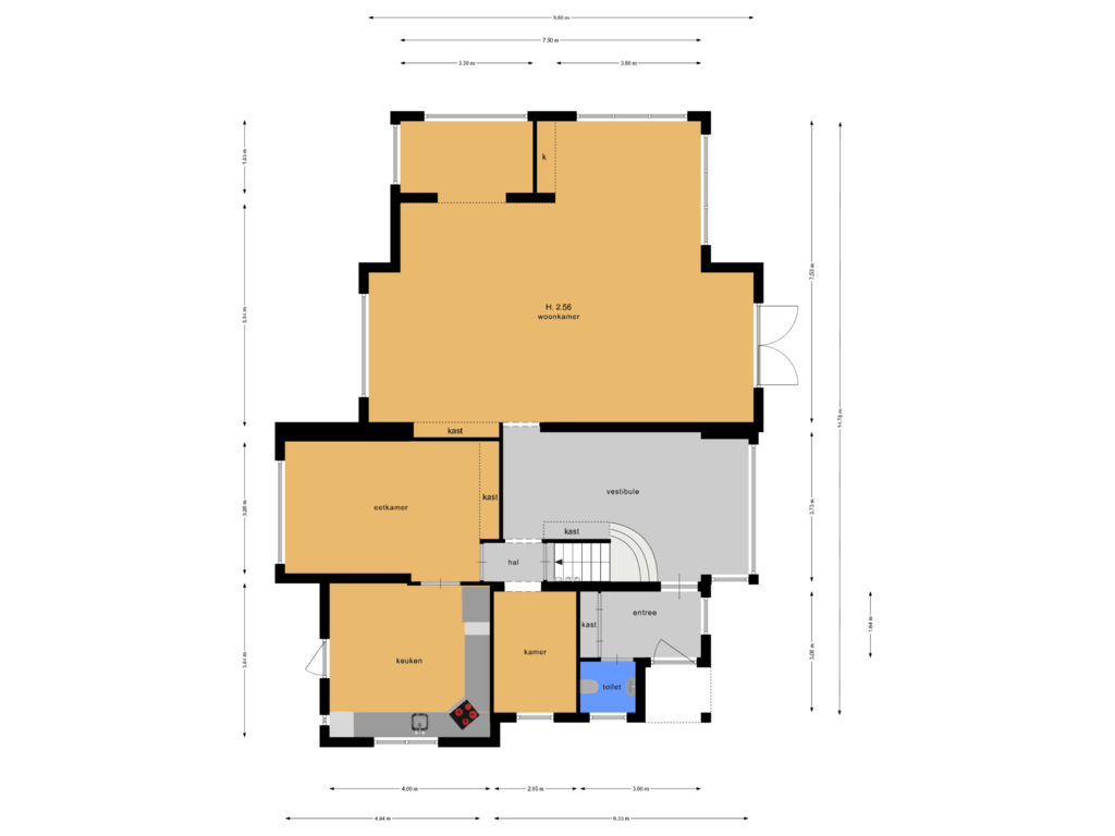 Bekijk plattegrond van BG van Heidelaantje 2