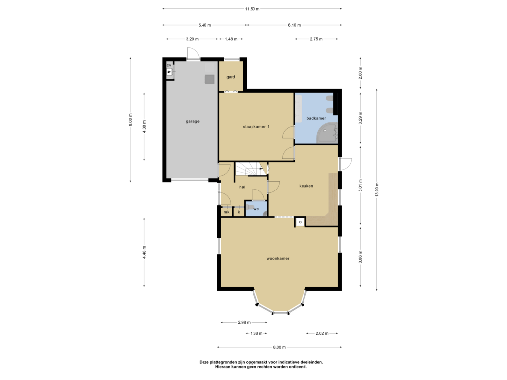 Bekijk plattegrond van Begane grond van Margaret Staalplantsoen 11