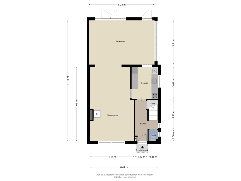 Bekijk plattegrond van Begane Grond van Pieter van Ginnekenstraat 6