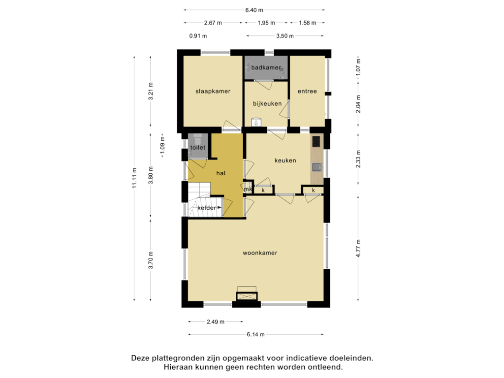 View floorplan of Begane grond of Koekoeksweg 19