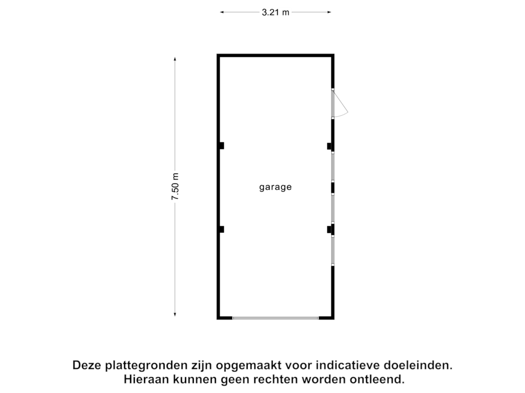 View floorplan of Garage of Koekoeksweg 19