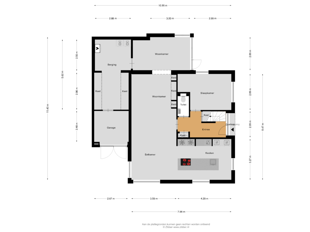 Bekijk plattegrond van Begane Grond van Raadhuislaan 10