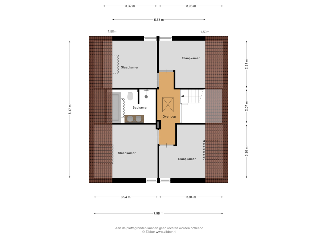 Bekijk plattegrond van Eerste Verdieping van Raadhuislaan 10