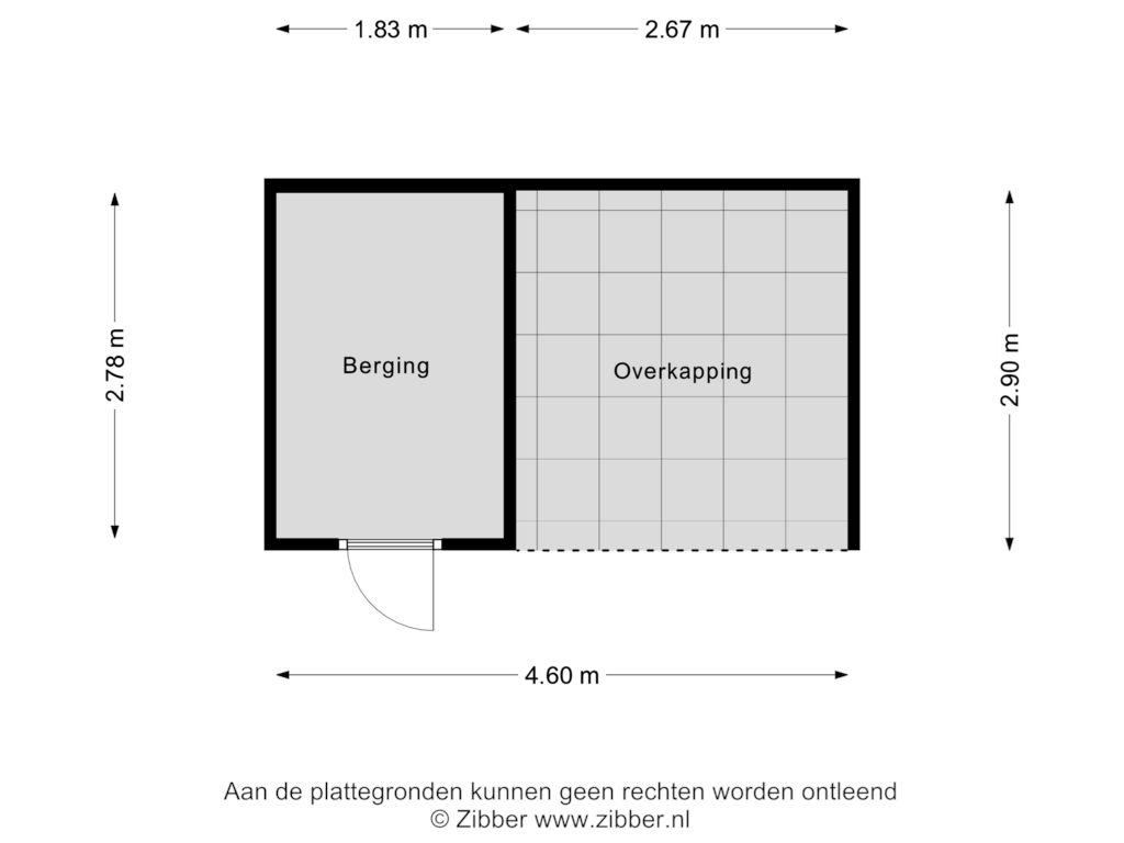 Bekijk plattegrond van Berging van Raadhuislaan 10