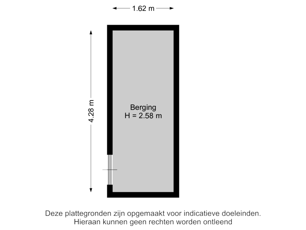 Bekijk plattegrond van Berging van Zijldonk 12