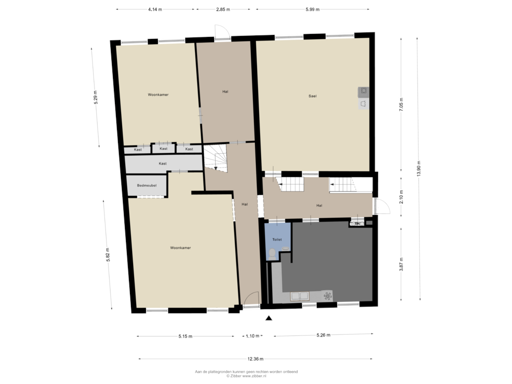 Bekijk plattegrond van Begane Grond van Heerenwal 53