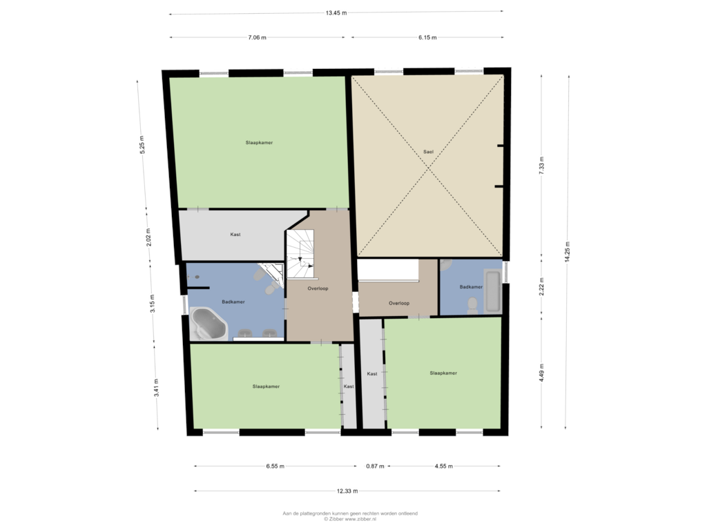 Bekijk plattegrond van Eerste Verdieping van Heerenwal 53