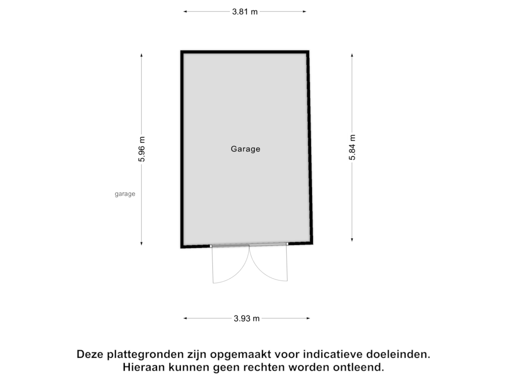 Bekijk plattegrond van garage van Leeuweringerstraat 55