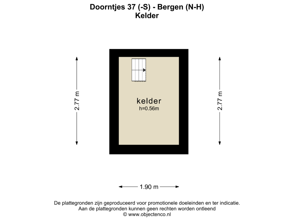 View floorplan of KELDER of Doorntjes 37