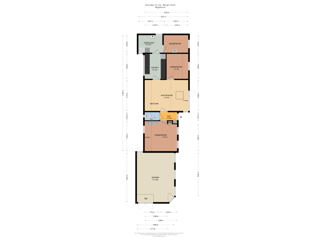 View floorplan of BIJGEBOUW of Doorntjes 37