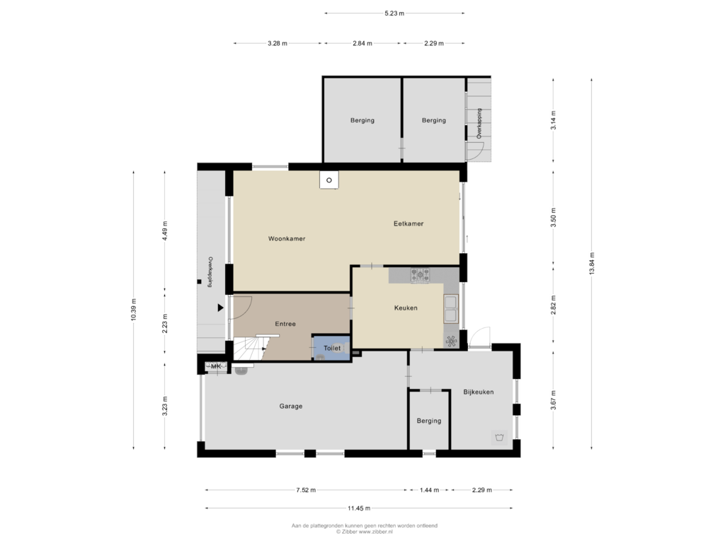 Bekijk plattegrond van Begane Grond van Burgemeester Notermansstraat 28