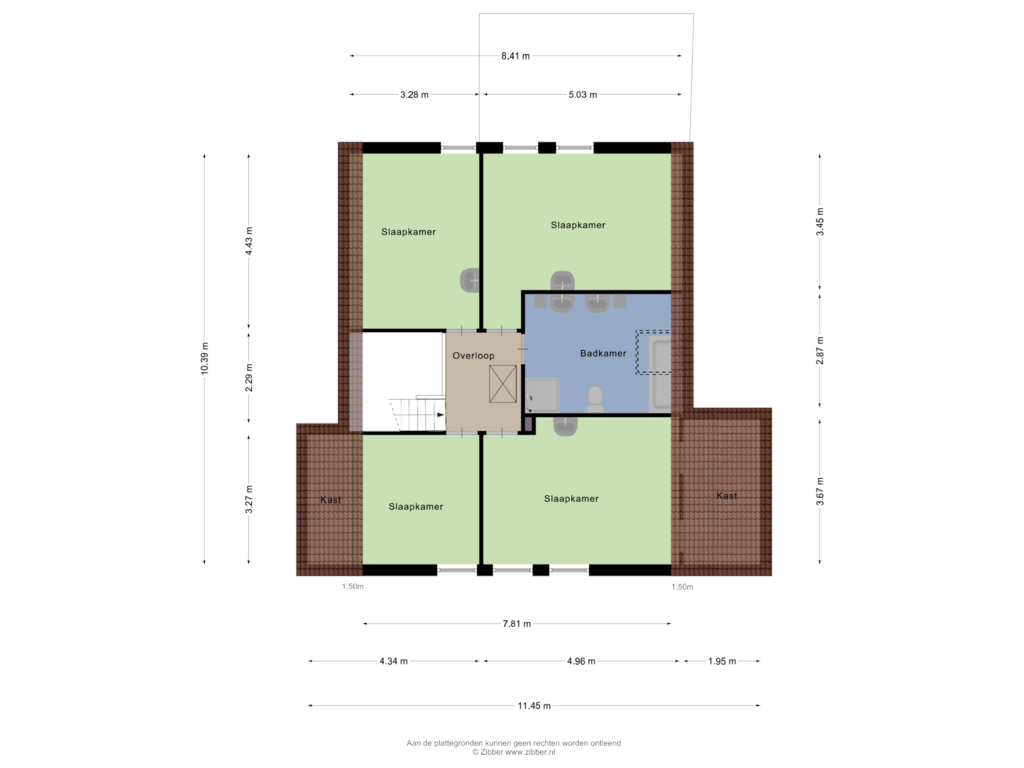 Bekijk plattegrond van Eerste Verdieping van Burgemeester Notermansstraat 28