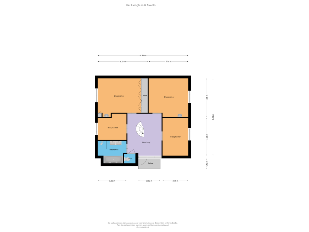 Bekijk plattegrond van Verdieping van Het Hooghuis 6