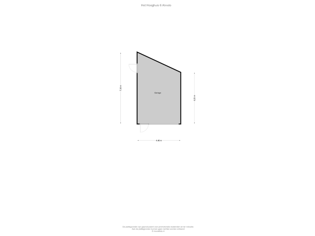 View floorplan of Garage of Het Hooghuis 6