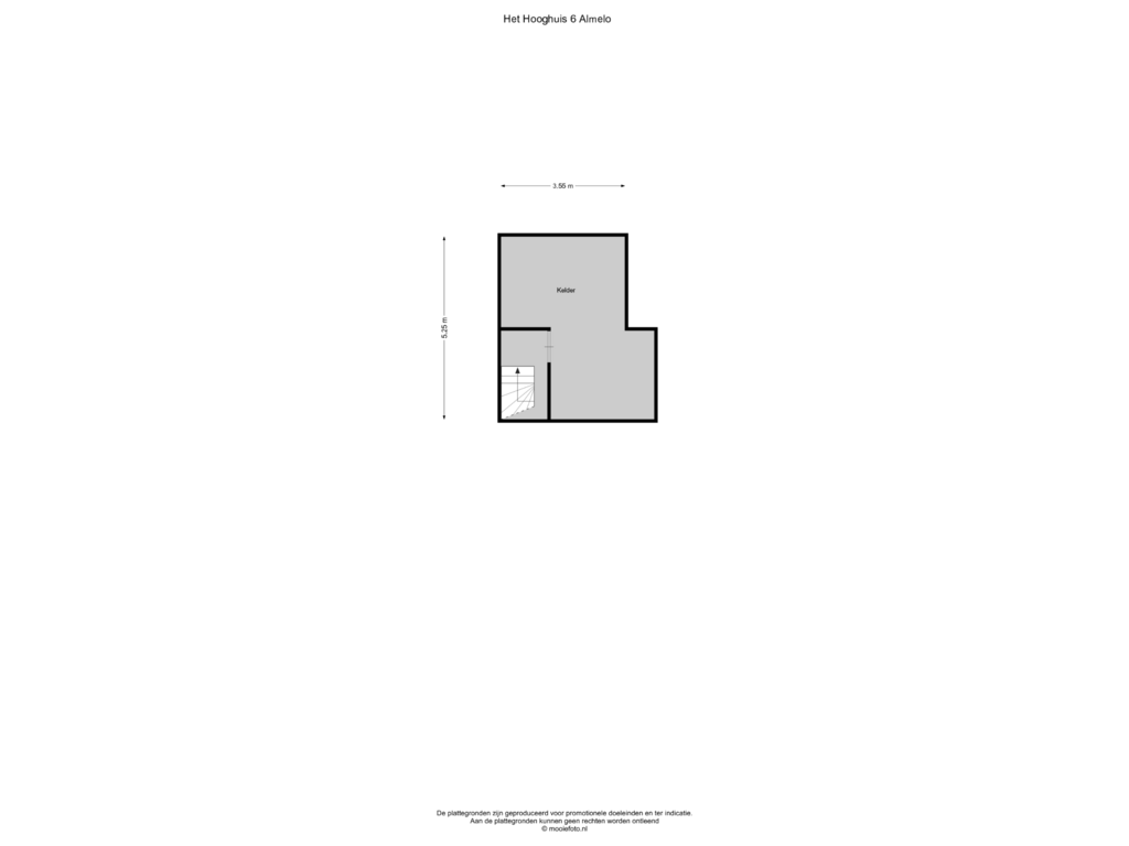 View floorplan of Kelder of Het Hooghuis 6