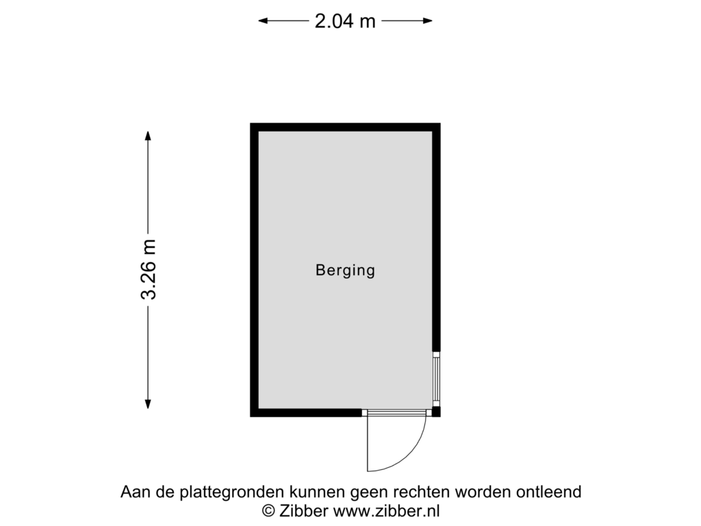 Bekijk plattegrond van Berging van Hogestede 99