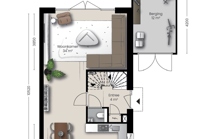 Bekijk foto 2 van Type C4 - twee-onder-een-kap villa (Bouwnr. 11)