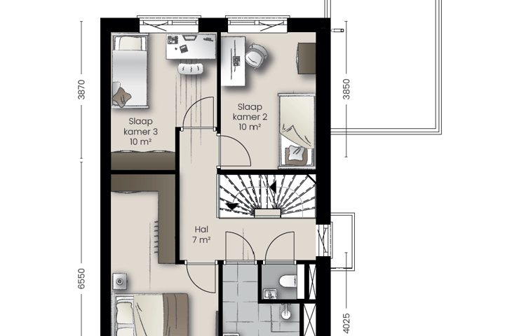 Bekijk foto 3 van Type C4 - twee-onder-een-kap villa (Bouwnr. 11)