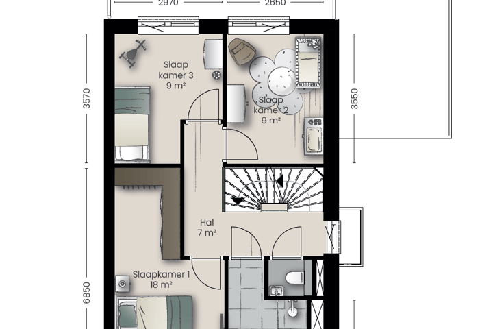 Bekijk foto 4 van Type D - twee-onder-een-kap villa (Bouwnr. 14)