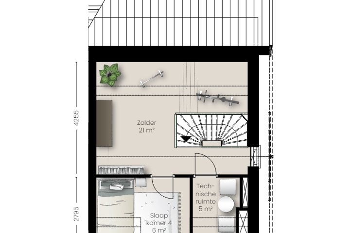 Bekijk foto 4 van Type C1 - twee-onder-een-kap villa (Bouwnr. 16)