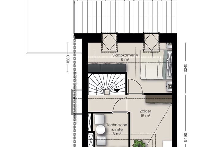 Bekijk foto 5 van Type B - twee-onder-een-kap villa (Bouwnr. 7)