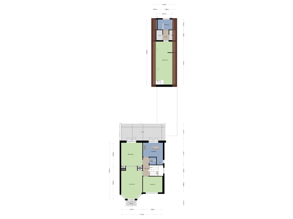 Bekijk plattegrond van Eerste Verdieping van Laan 14