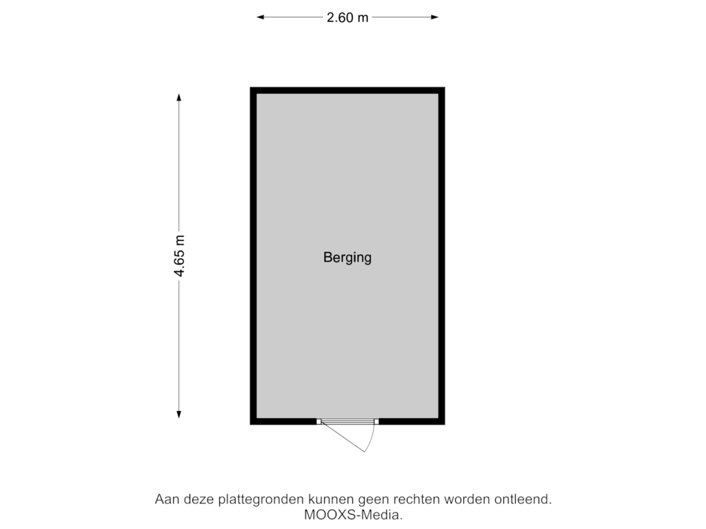 Bekijk plattegrond van Berging van Zestienhovensekade 148