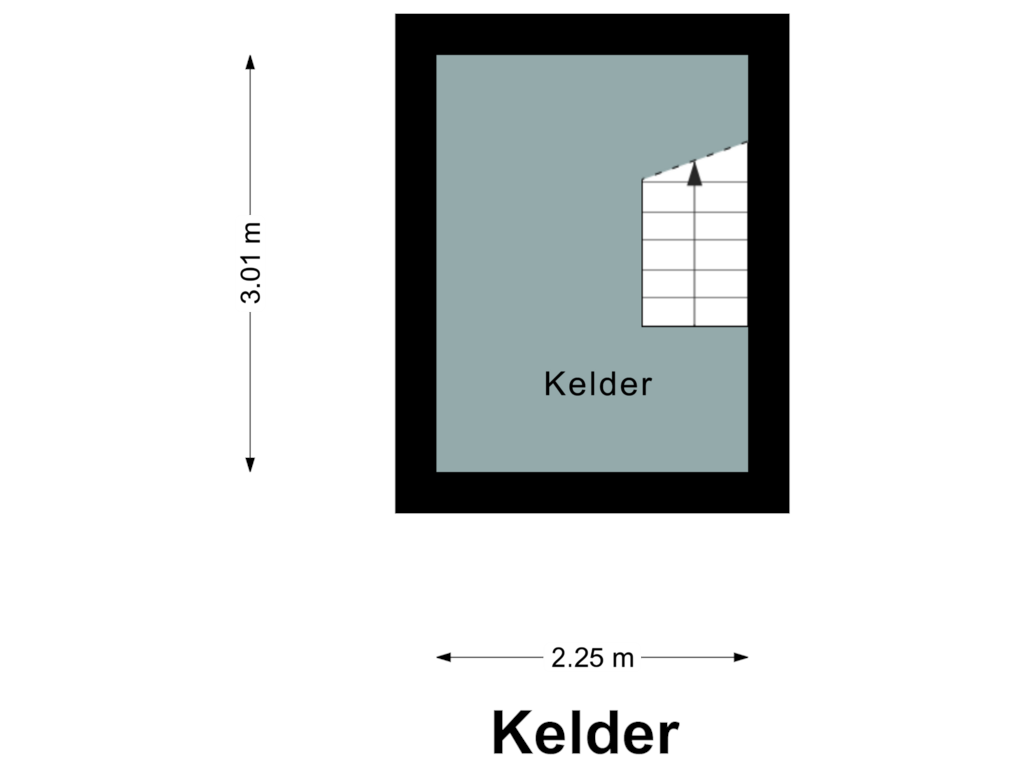 Bekijk plattegrond van Kelder van Dr. Schaepmanstraat 15