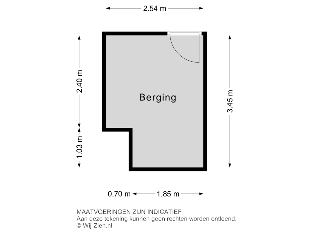 Bekijk plattegrond van BERGING van Dr Noletstraat 2-D2