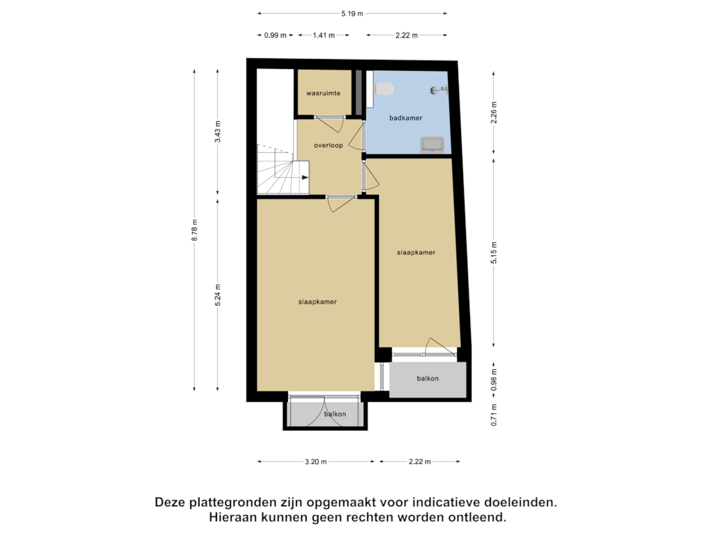 Bekijk plattegrond van Eerste Verdieping van Sallandsestraat 8