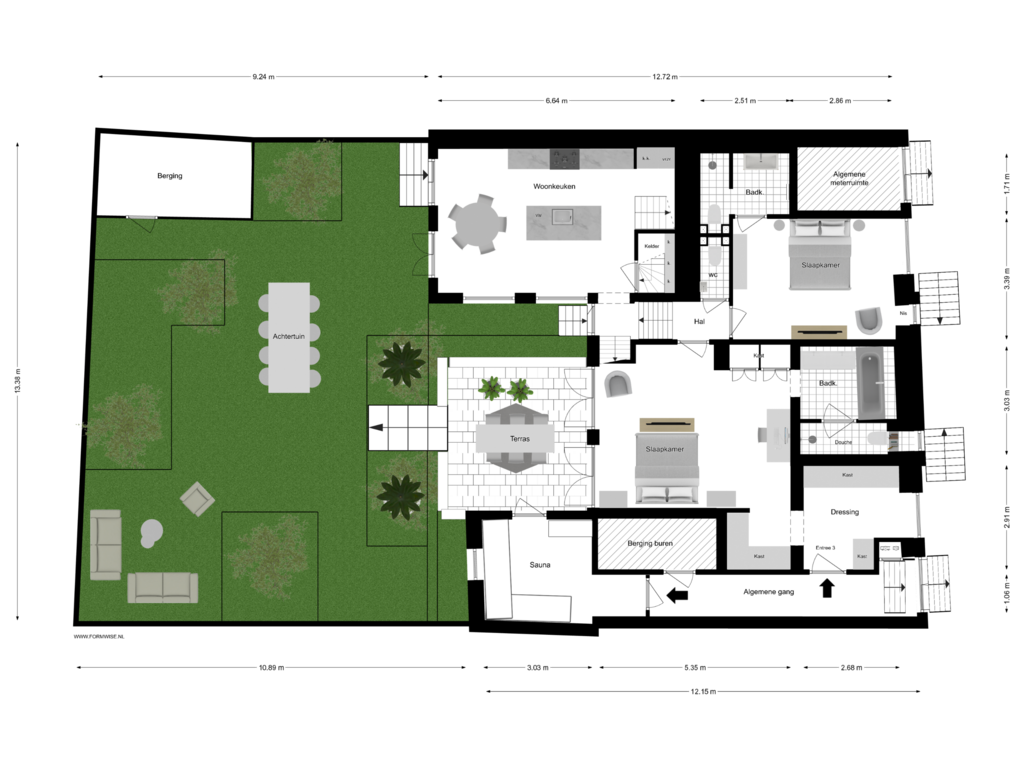 View floorplan of SOUTERRAIN of Herengracht 127-A