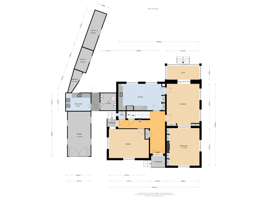 Bekijk plattegrond van BG overzicht van Burgemeester Meslaan 1