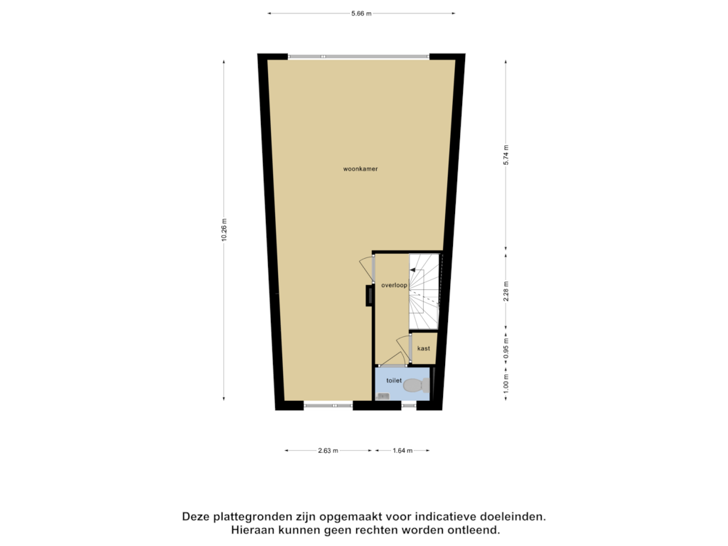 Bekijk plattegrond van Eerste Verdieping van Puccinistraat 73