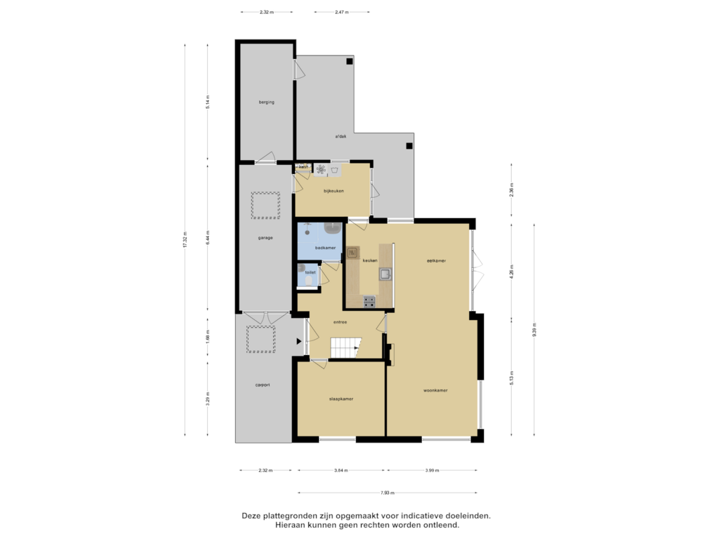 View floorplan of Begane Grond of Boterakkers 21