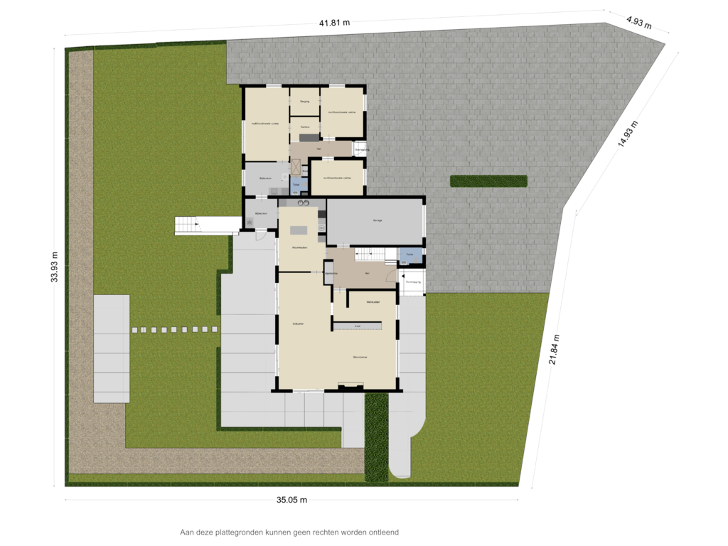 Bekijk plattegrond van Begane grond tuin van Zandbergen 16