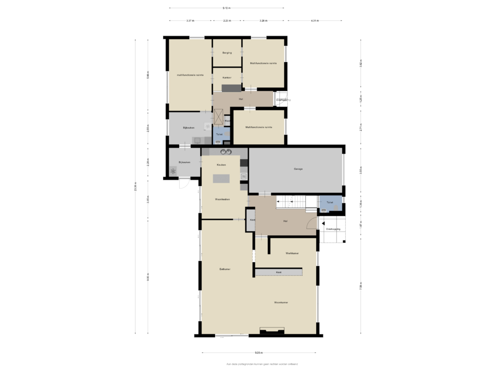 Bekijk plattegrond van Begane grond van Zandbergen 16