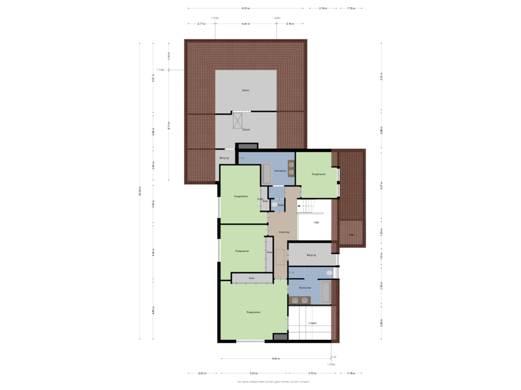 Bekijk plattegrond van Eerste Verdieping van Zandbergen 16