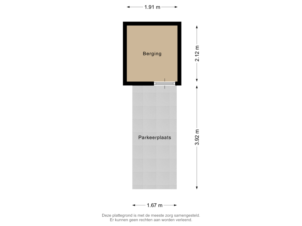 View floorplan of Berging of Noordzeestraat 51