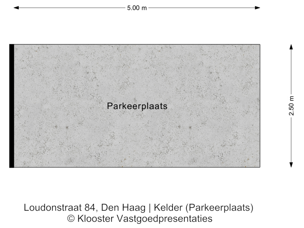 View floorplan of Kelder (Parkeerplaats) of Loudonstraat 84