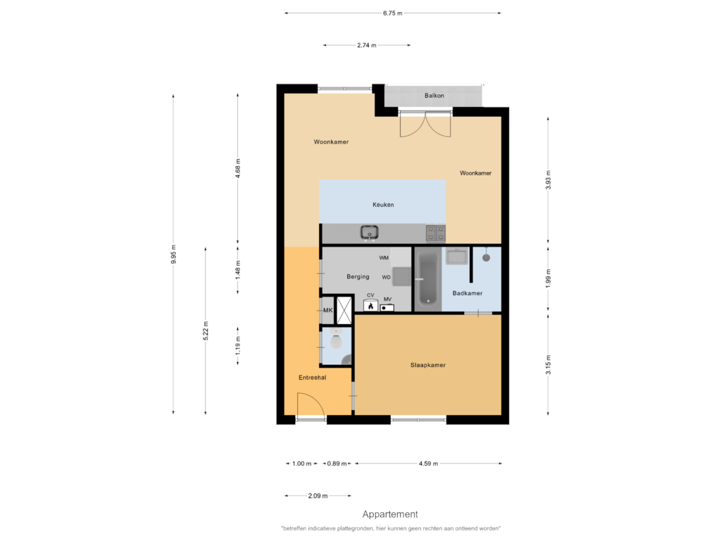 Bekijk plattegrond van Appartement van Beukenbos 47