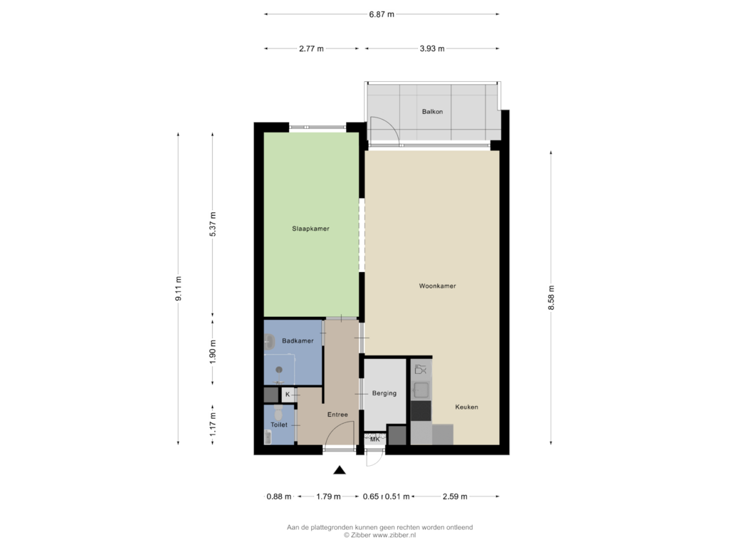 Bekijk plattegrond van Appartement van Mariabad 220