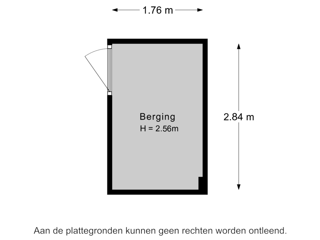 Bekijk plattegrond van Berging van Herculeslaan 136