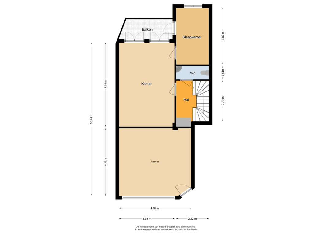 View floorplan of Begane grond of Amsteldijk 126-H