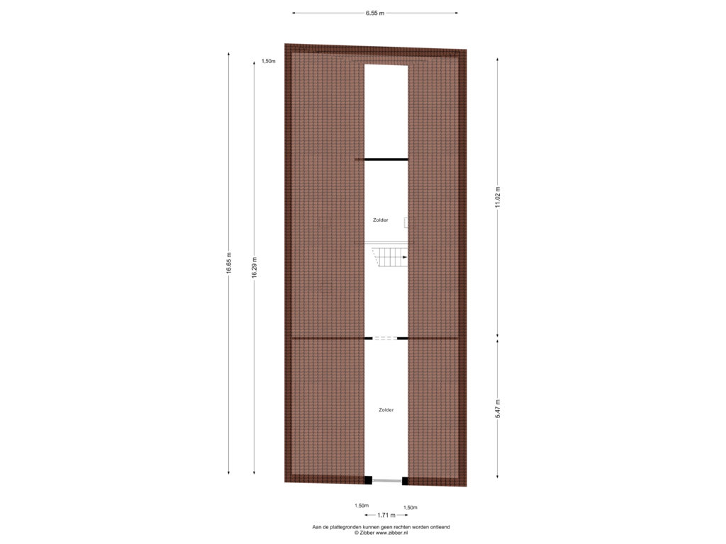 Bekijk plattegrond van Zolder van Deursenseweg 6