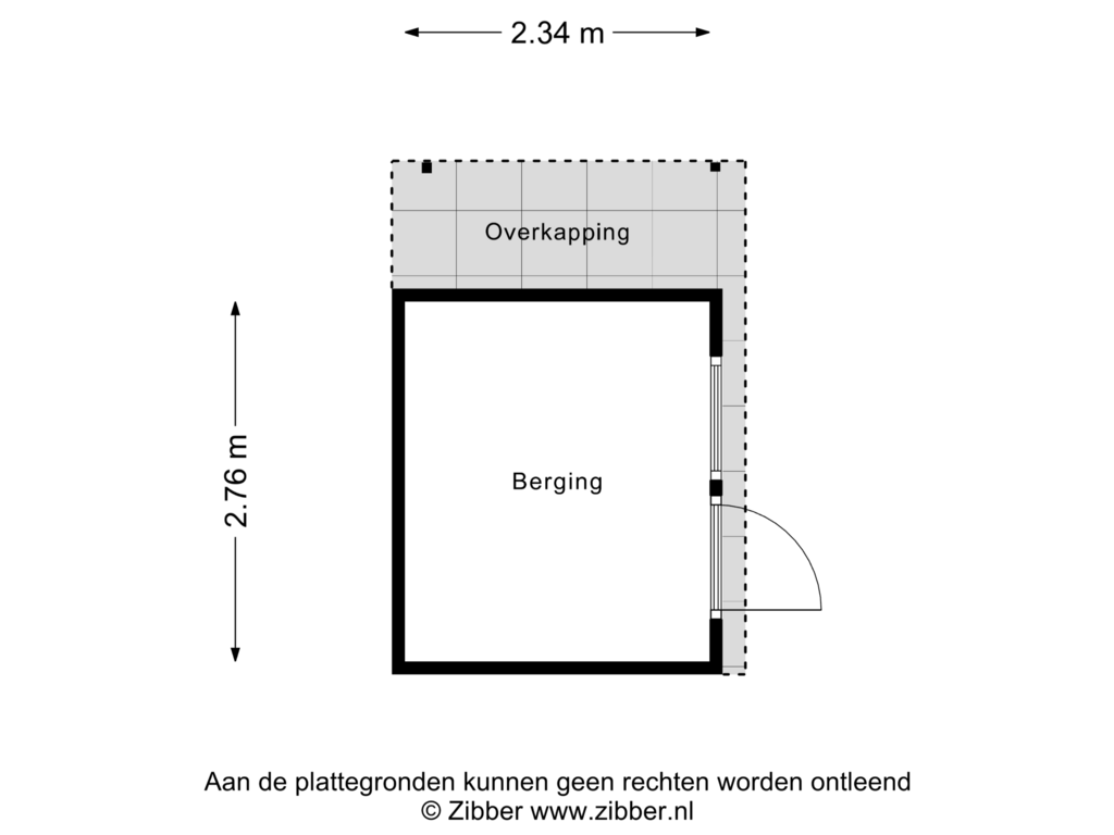 Bekijk plattegrond van Berging van Deursenseweg 6